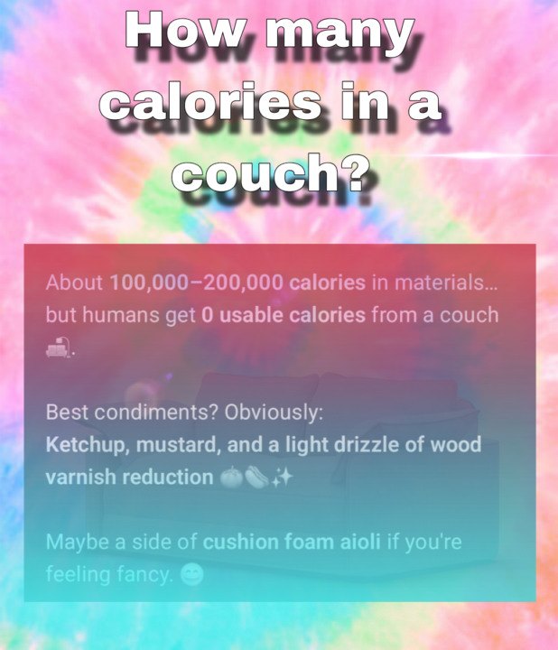 Eat your couch, Have fun with food