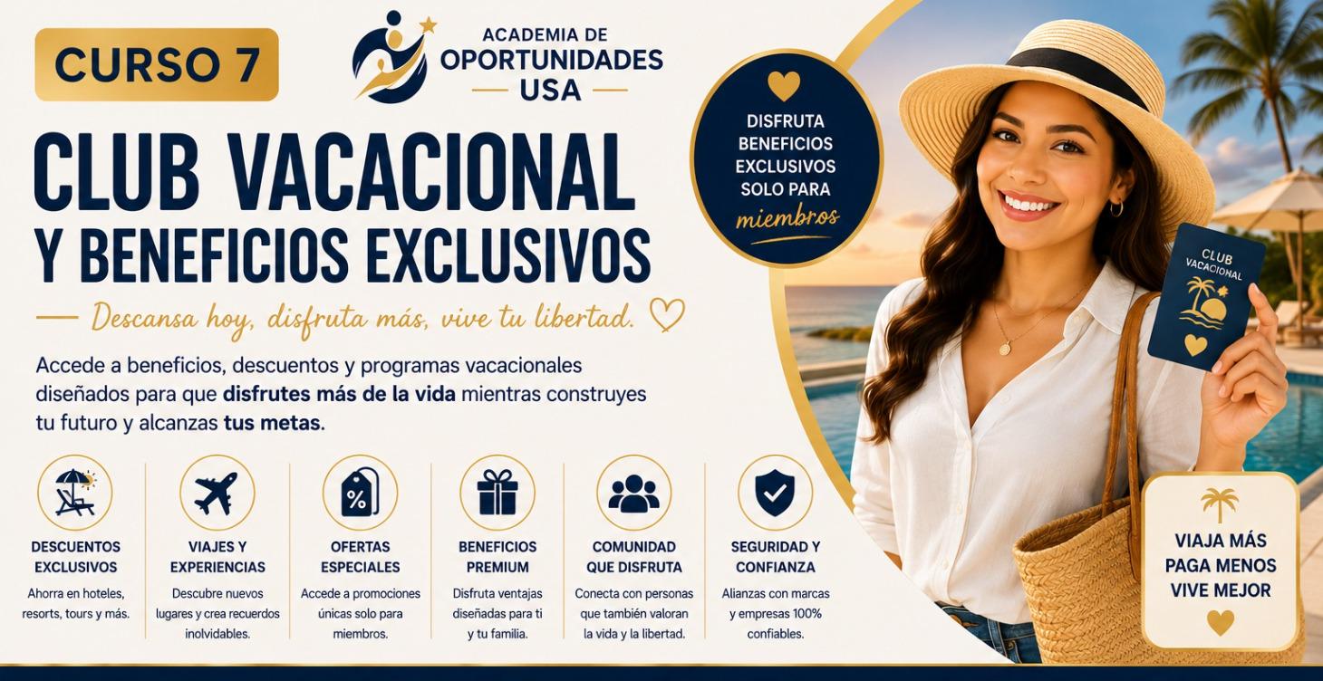 🌴 Club Vacacional y Beneficios Exclusivos