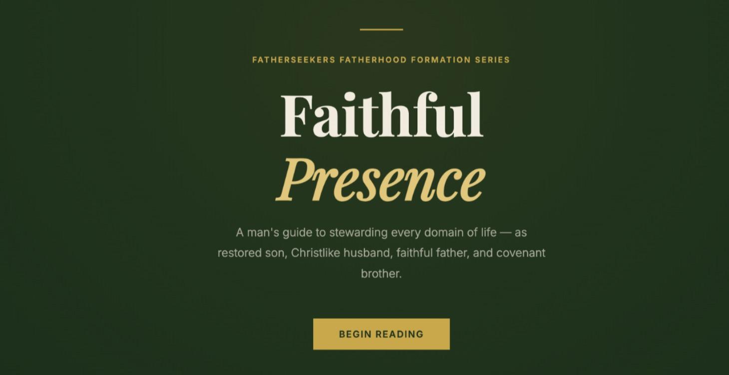 Faithful Presence: Stewarding Life Well