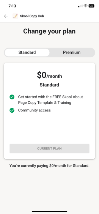 How do I link to Premium in my Community 