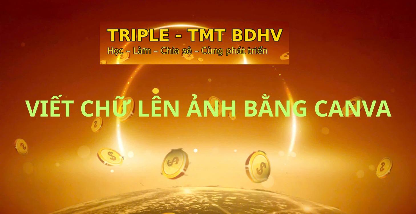 VIẾT CHỮ LÊN ẢNH BẰNG CANVA