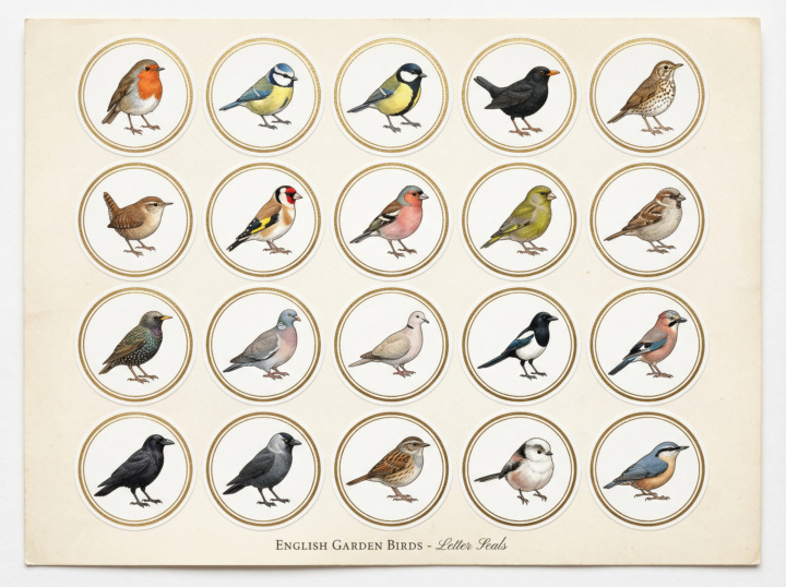 Letter Seals: Just for fun English Birds