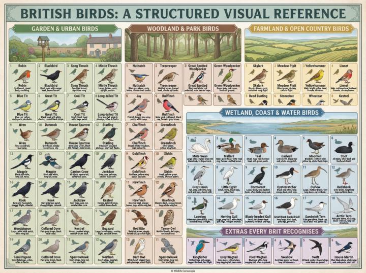 Guide to common British Birds