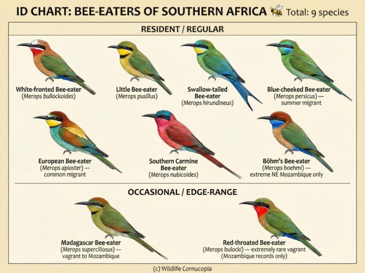 🐝 Bee‑eaters of Southern Africa