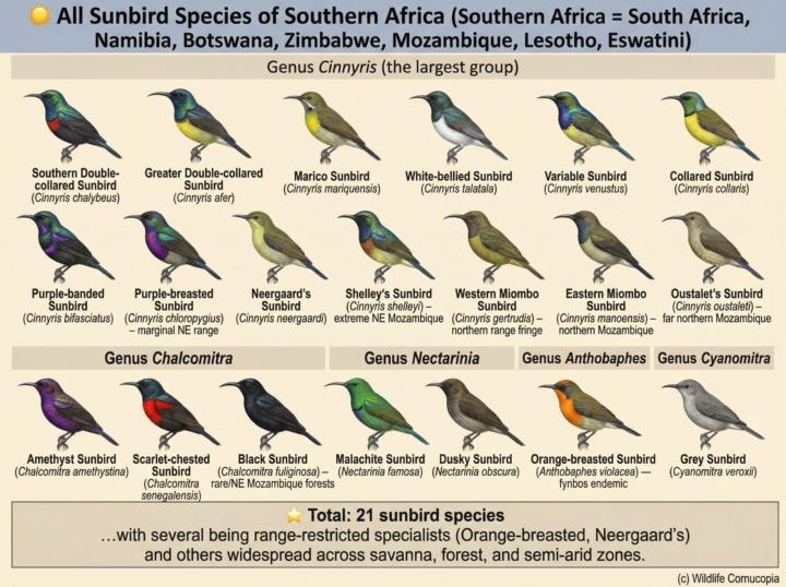 Southern African Sunbirds