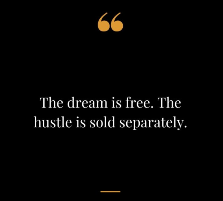 The Dream is Free .. but 