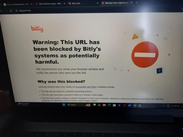 Affiliate link issue