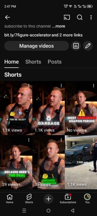 Blowing up on YouTube 