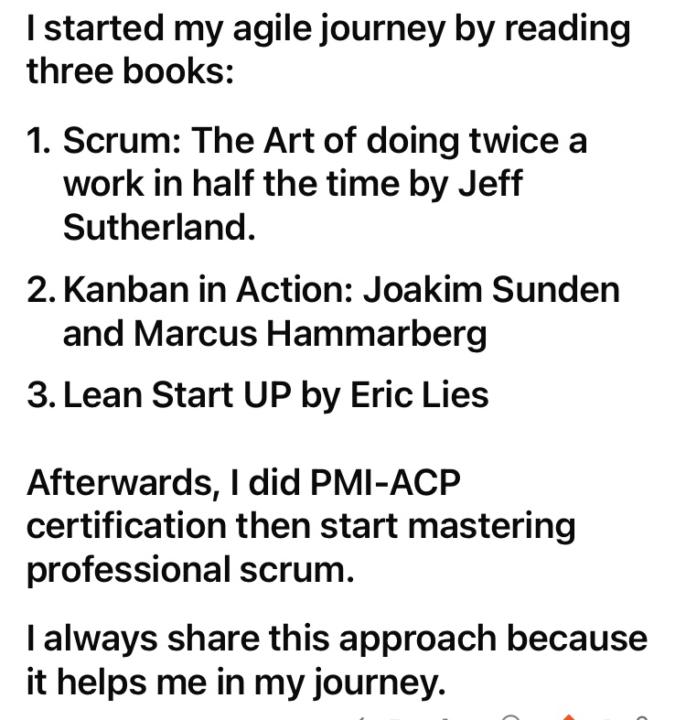 How I started my agile journey 