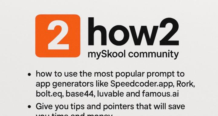 How2: Prompt to app generators