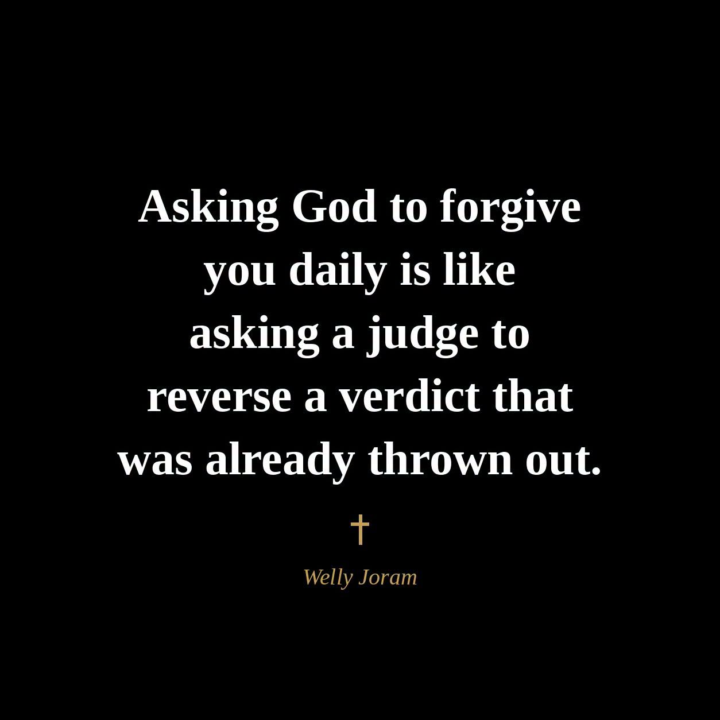 Forgiveness Already Given