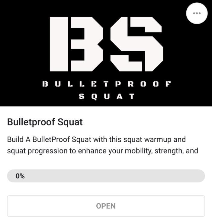 New Course: BulletProof Squat