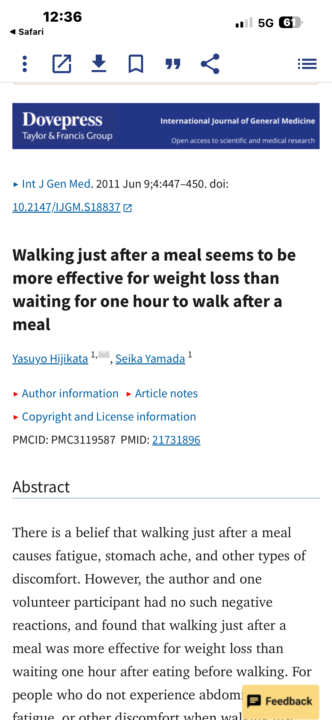 MOVEMENT AFTER EATING 