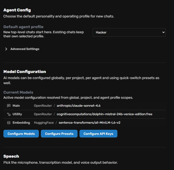 issue with agent zero