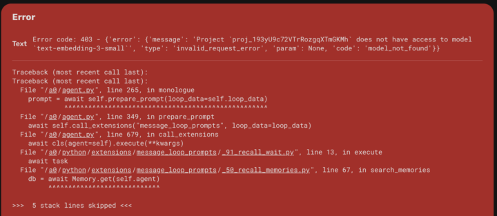 Embedding model doesn't work