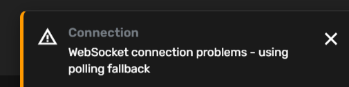 Bug in v1.5 - websocket errors