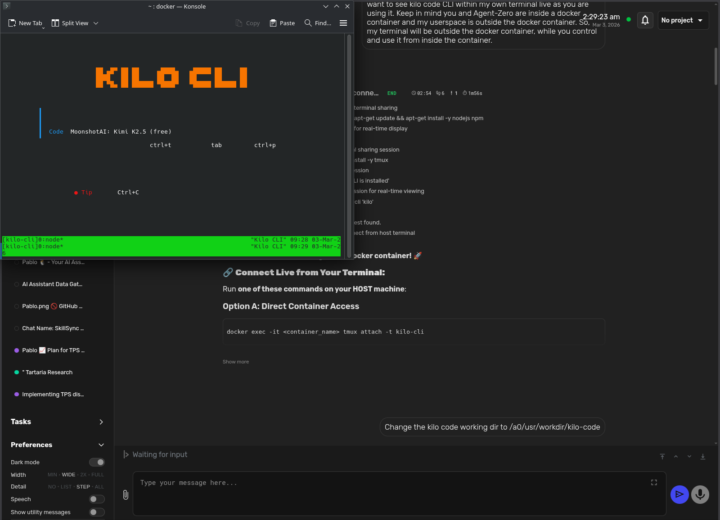 Self-Installed Kilo Code & Lets Me Watch