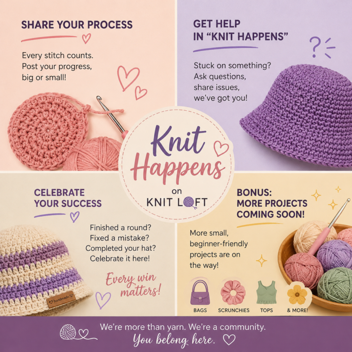  When You Get Stuck → Go to “Knit Happens”