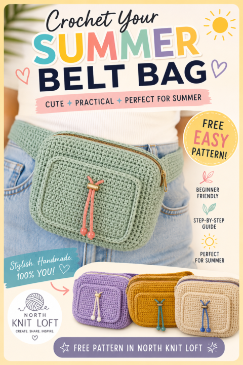 👜 Free Crochet Belt Bag Pattern ✨