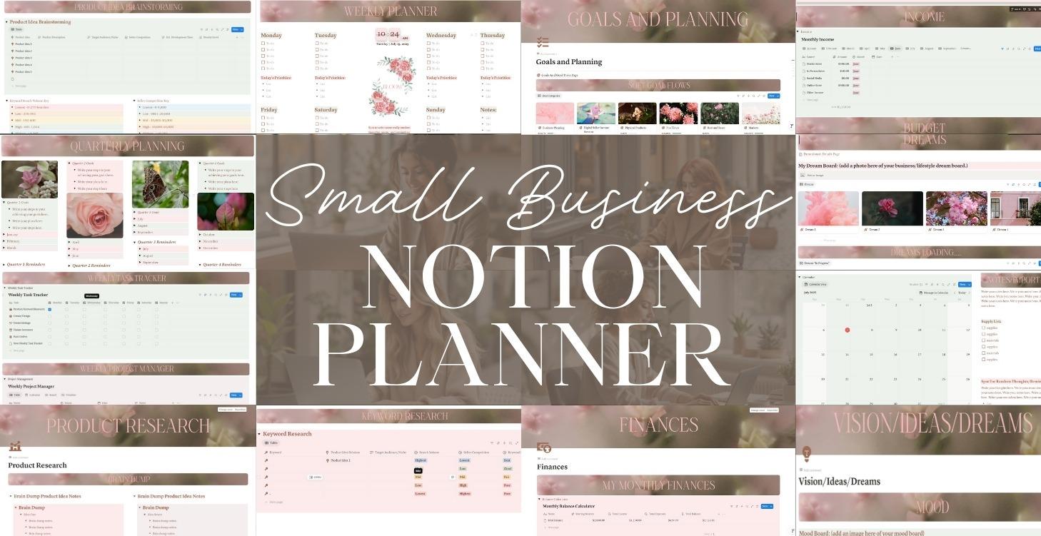 Small Business Planner Notion Template