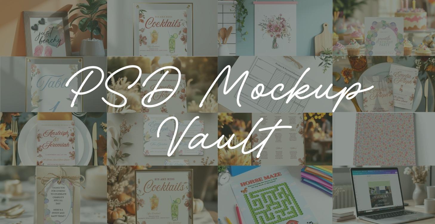 PSD Mockup Vault (Cannot Resell)