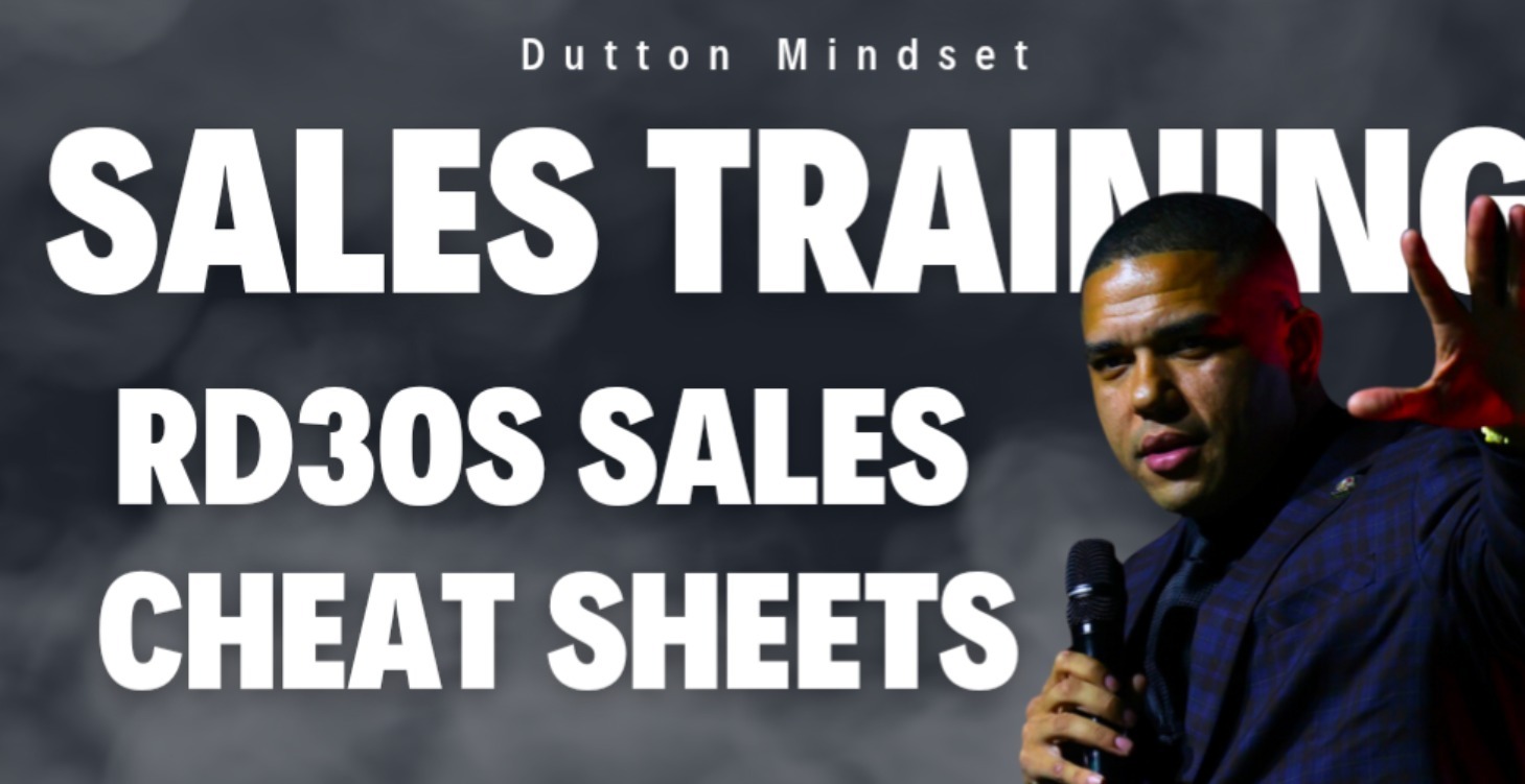 RD3OS SALES CHEAT SHEETS