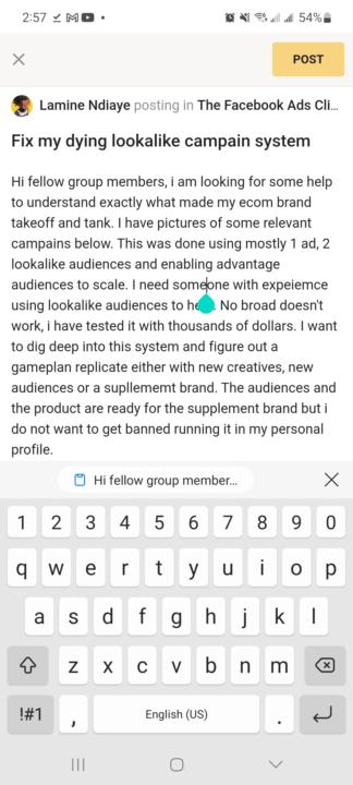 Fux dying lookalike audience campains