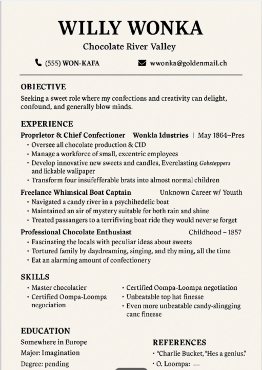 Resume Length or # of Pages