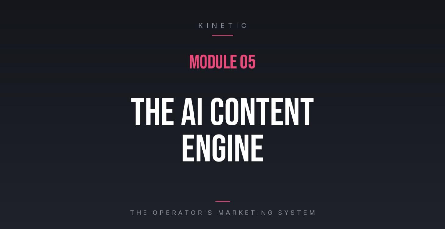 MODULE 5  THE AI CONTENT ENGINE & PROMPT LIBRARY