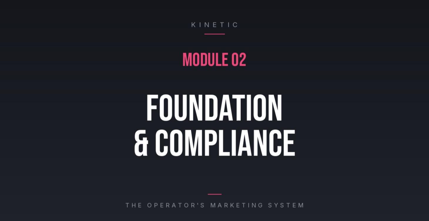 MODULE 2 FOUNDATION AD ACCOUNT SETUP & COMPLIANCE