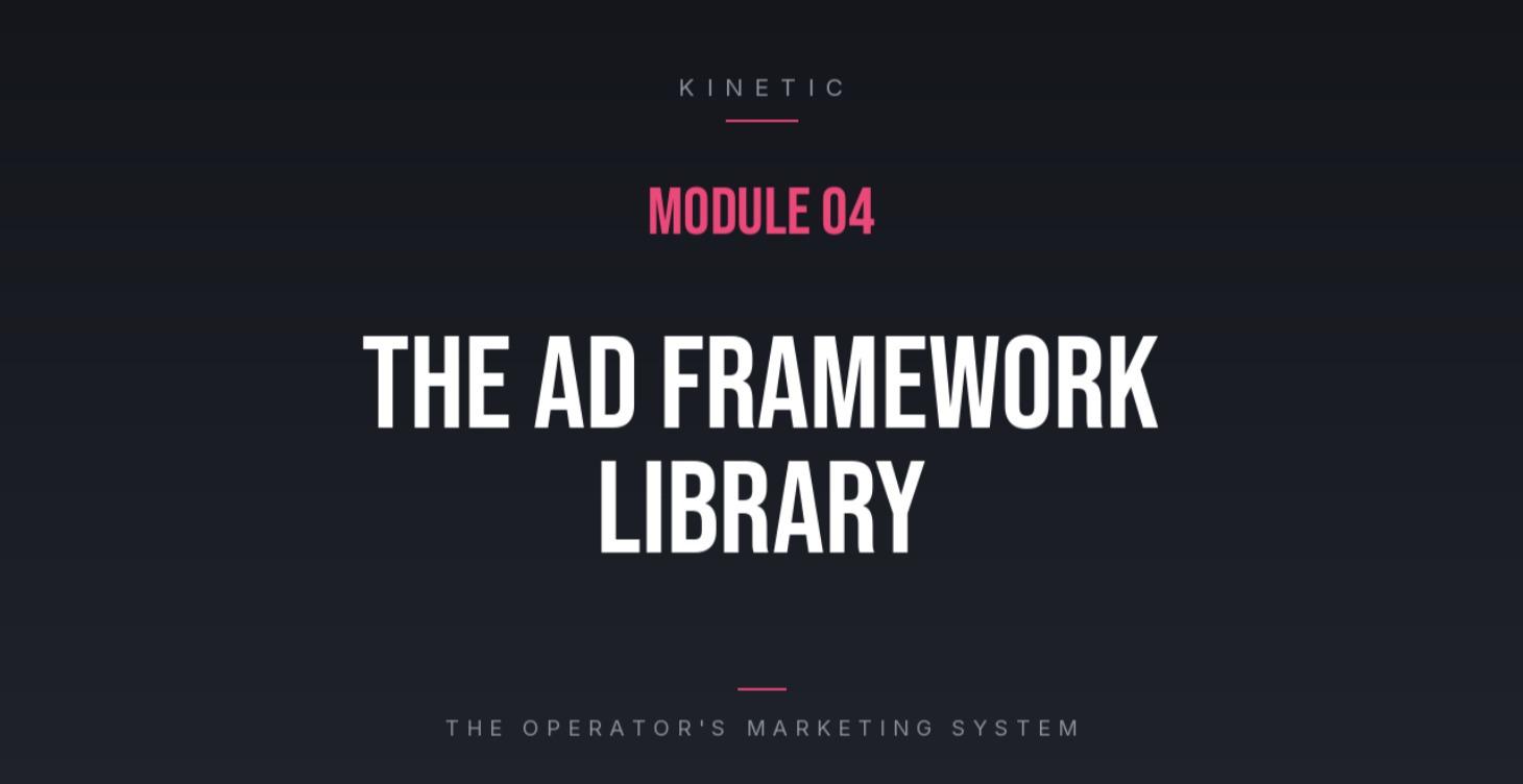 MODULE 4  THE AD FRAMEWORK LIBRARY