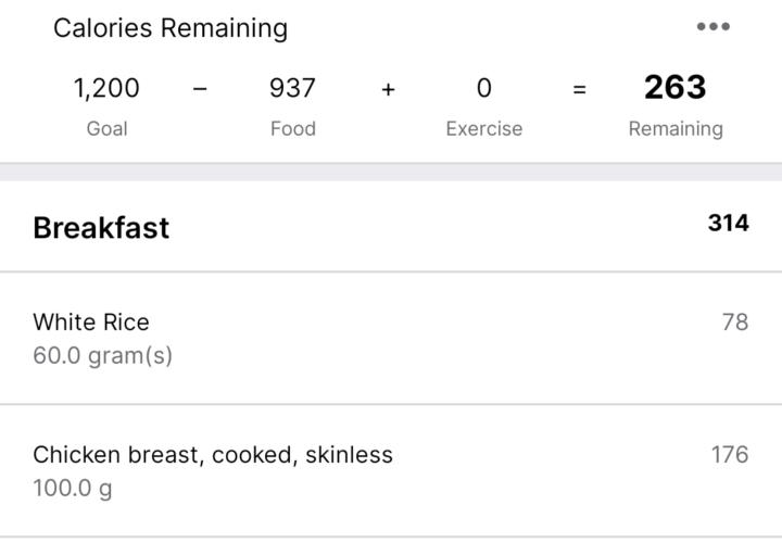 Hit my protein goal today at less than 1000 cals! 🔥