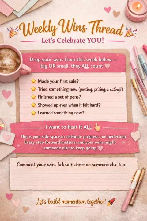 🎉  Weekly Wins Thread – Let’s Celebrate YOU! 🎉