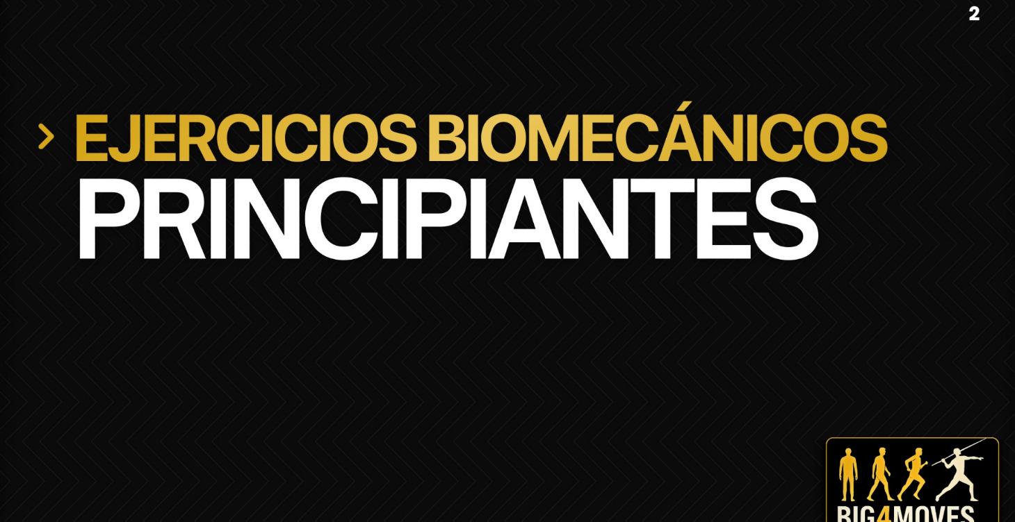 Ejercicios Biomecánicos Principiantes