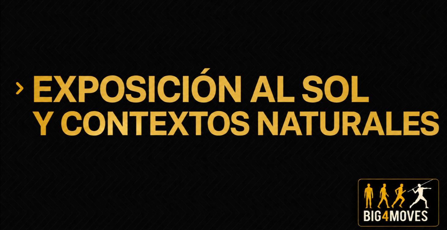 Exposición a contextos naturales como herramienta