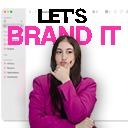 Logo Let's Brand It - <mark>Duda</mark> Bueno