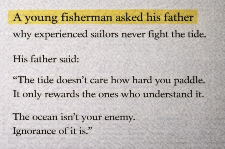 Leadership is not about calming the water.