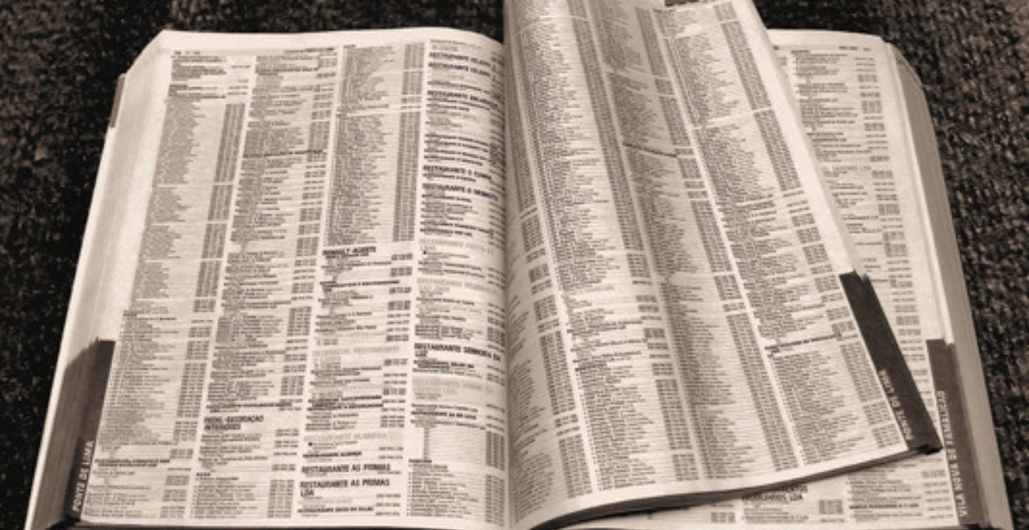 Business Listings - Table of Contents