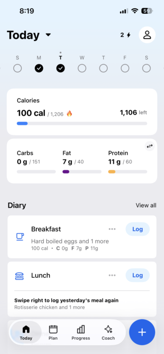 Day 2- meal 1