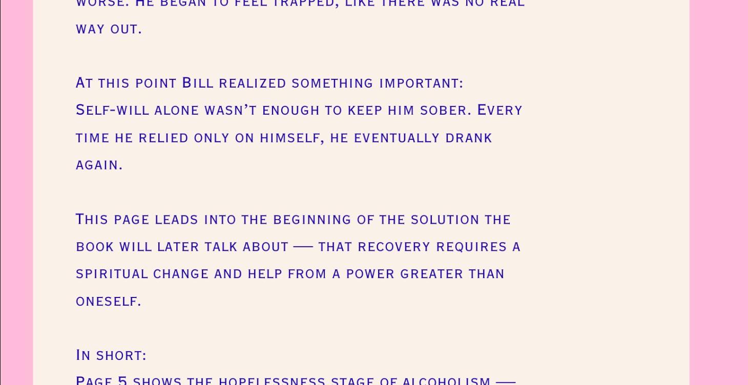 Bills Story cont