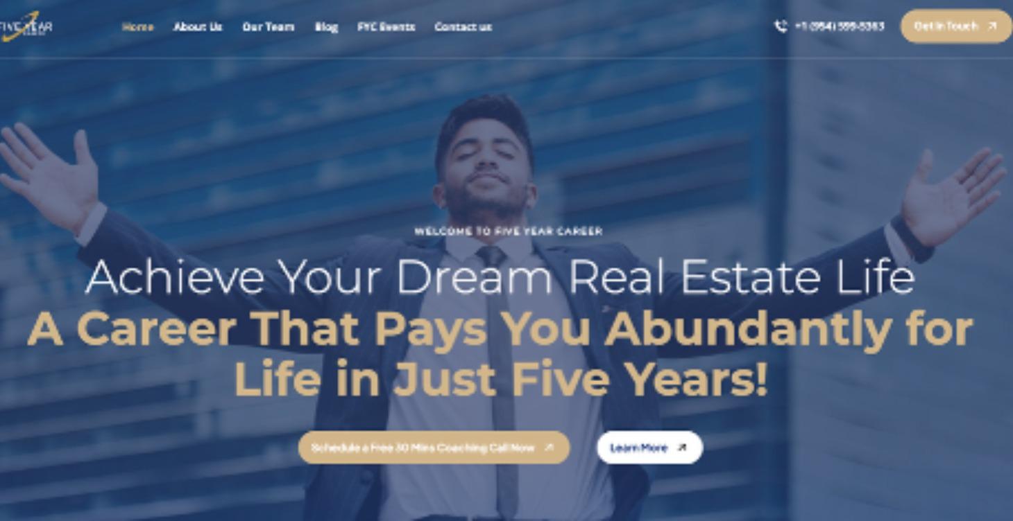 The Five-Year Real Estate Career