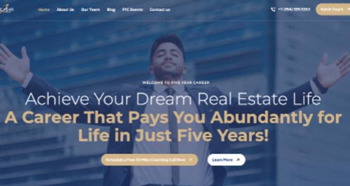 Five-Year Real Estate Career