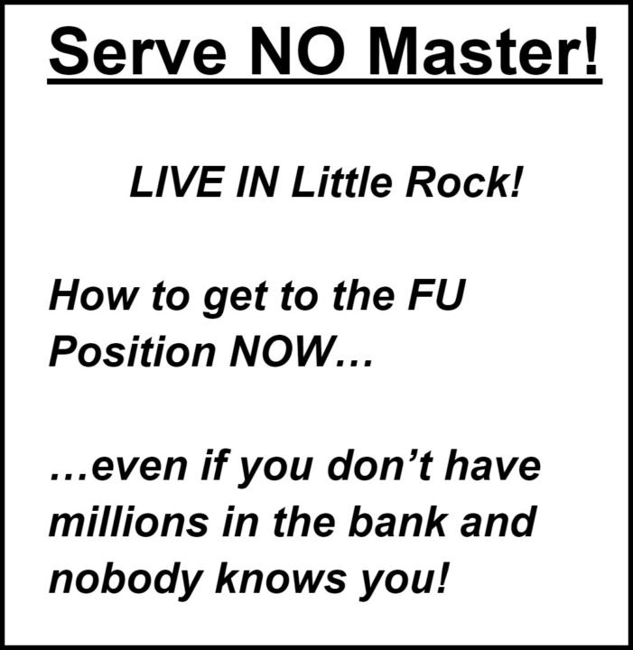 SERVE NO MASTER Live in Little Rock (2 Seats)