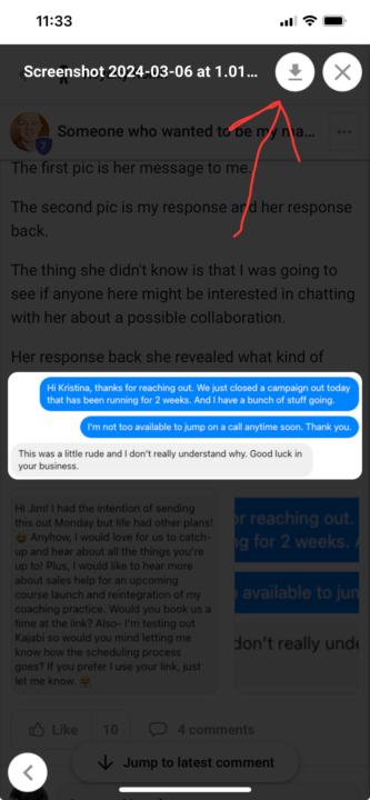 Can’t read attached screenshots on your phone?