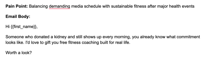 I will write Pain Point focused cold email for your offers