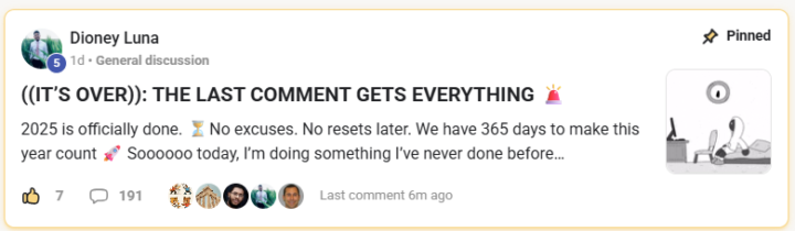 191 Comments From an Inactive Community!