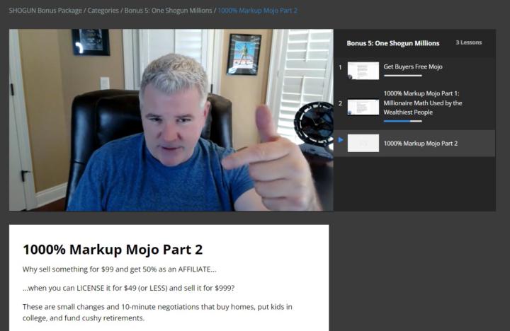 Shogun Alert: 1000% Markup Mojo Part 2 Ready for YOU