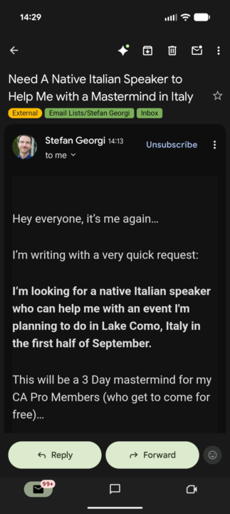 Italian speaker?