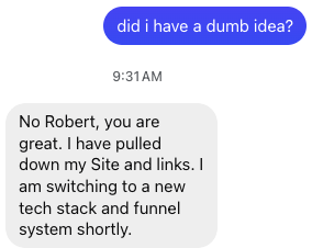 did i have a dumb idea?