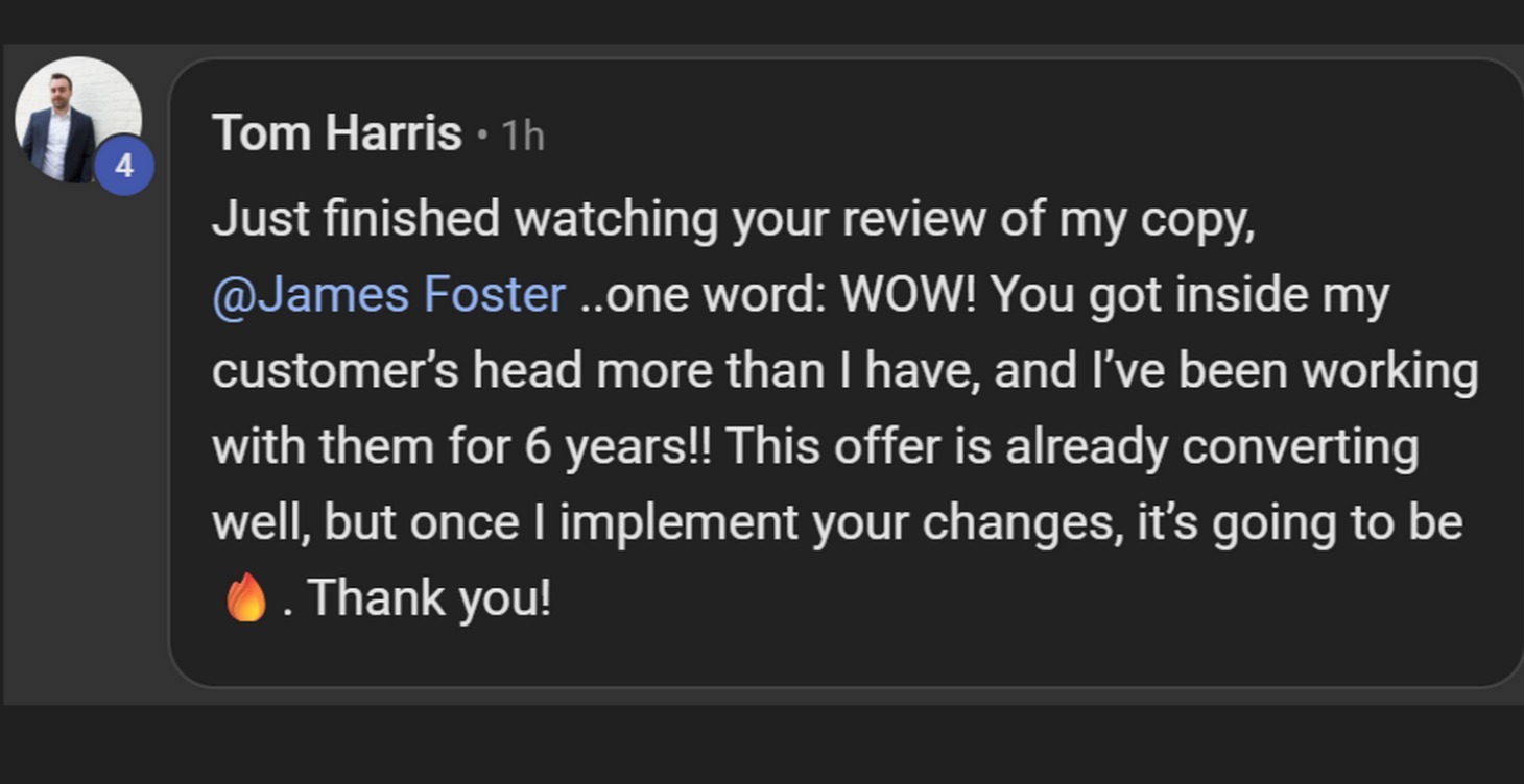 Copy Review With James Foster